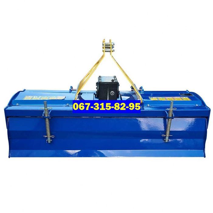 Навісна Фреза Грунтофреза Почвофреза ДТЗ 1.5 метра - З ЛИЖАМИ