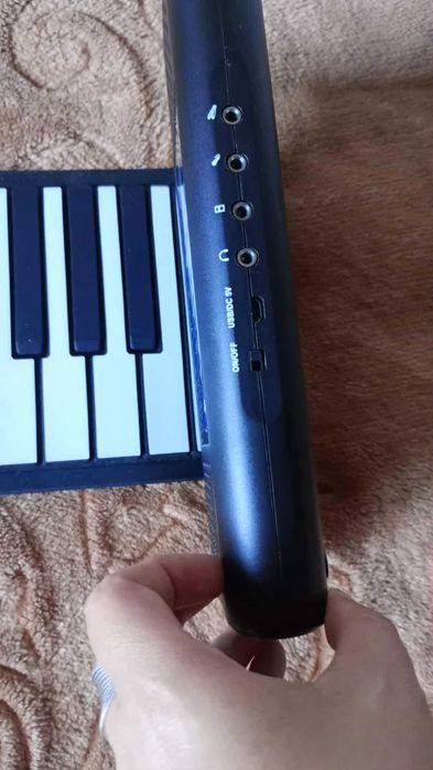 Pianino przenośne silikonowe hand roll 7 oktaw