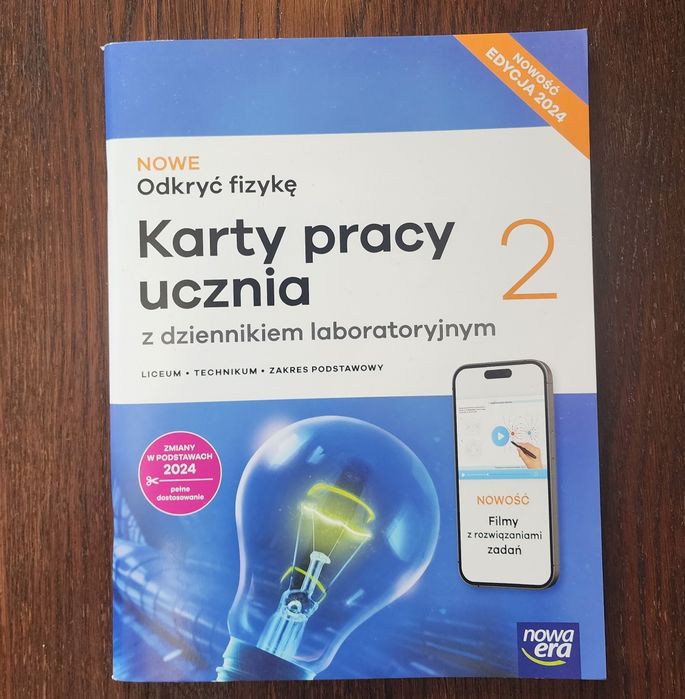 Karty pracy ucznia Odkryć fizykę 2 - zakres podstawowy 2024 Nowa Era