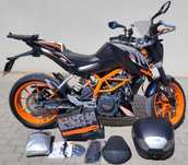 KTM DUKE 390 '14 SW-Motech Crashbary Kufer GIVI Klamki Szyba /14tys.km