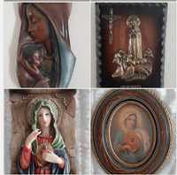 Quadros religiosos madeira vintage N. S. Fátima