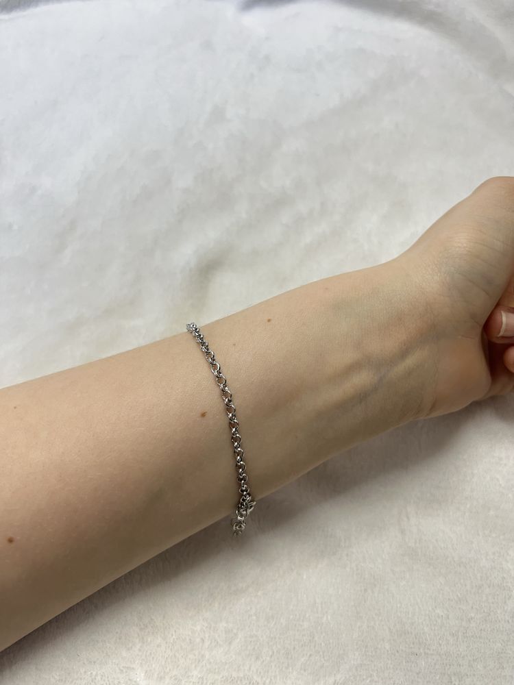 Bransoletka łańcuszek stal chirurgiczna minimalizm delikatna casual 15