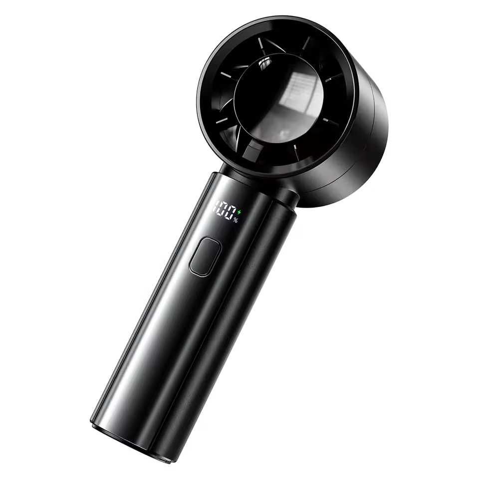 Ручной портативный аккумуляторный вентилятор с LED дисплеем coldSky