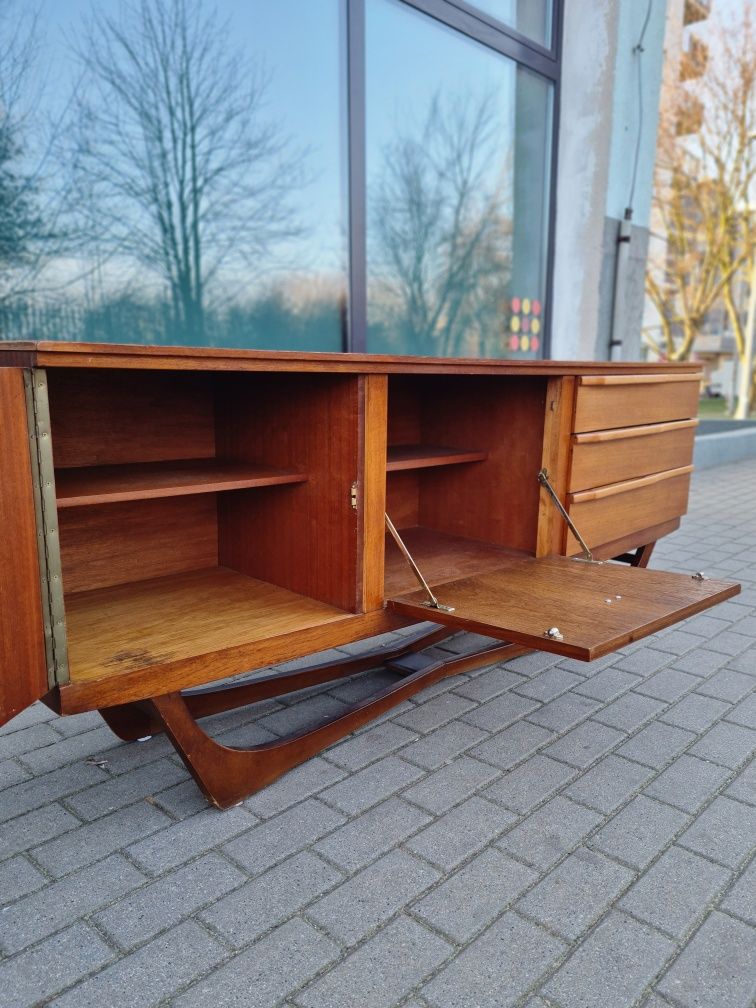 Komoda tekowa,sideboard,Beautility,Wielka Brytania,lata 60,mid-century