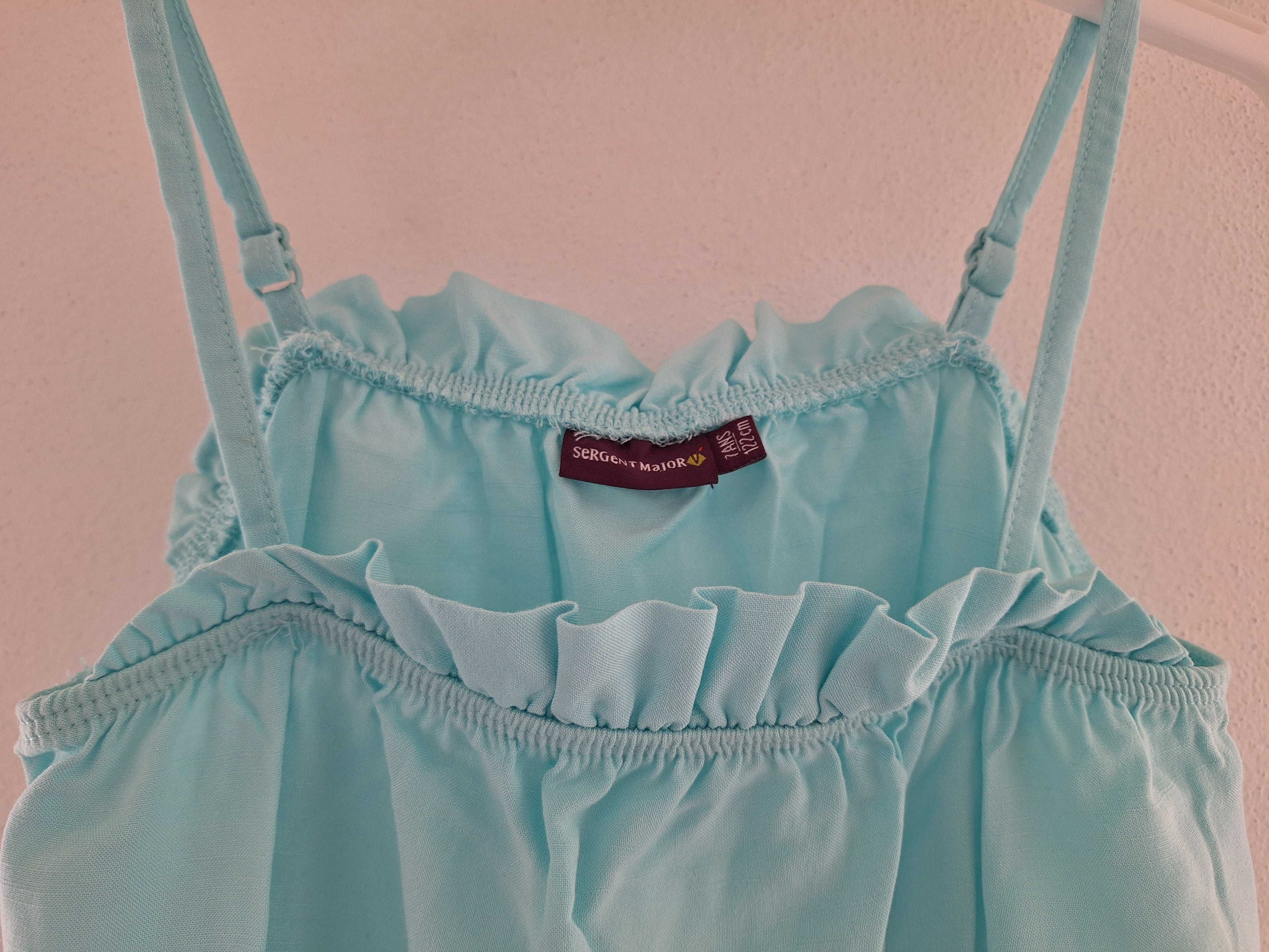 Camisola de alças, turquesa