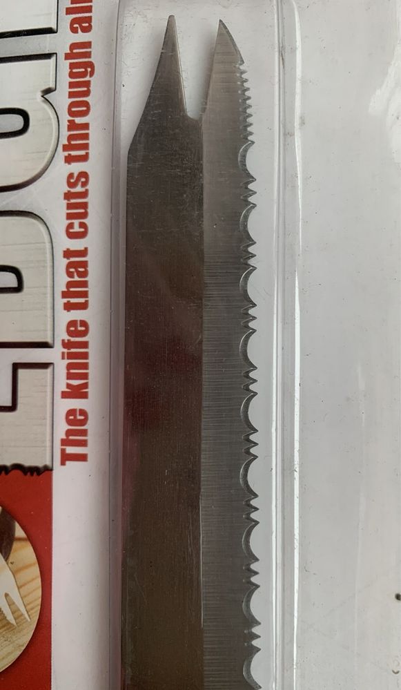 Нож кухонный универсальный 3 в 1 нержавейка 32 см