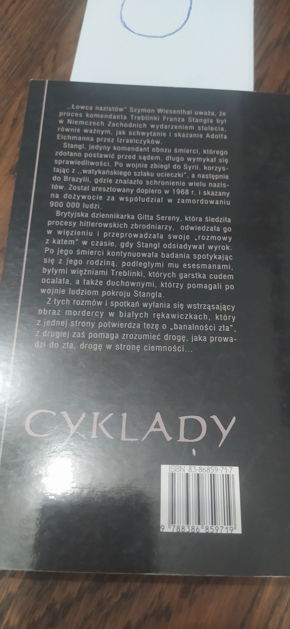 W Stronę Ciemności rozmowy z komendantem Treblinki Gitta Sereny