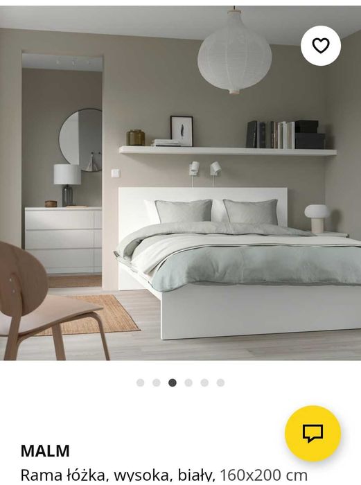Łóżko i stelaż IKEA Malm r.160x200 cm NOWE
