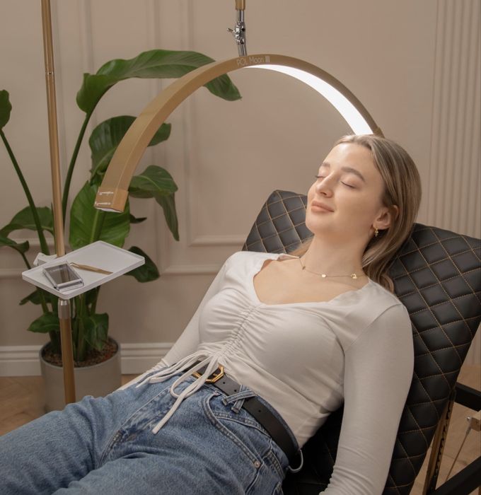 Łóżko do rzęs NOWE różowe i czarne