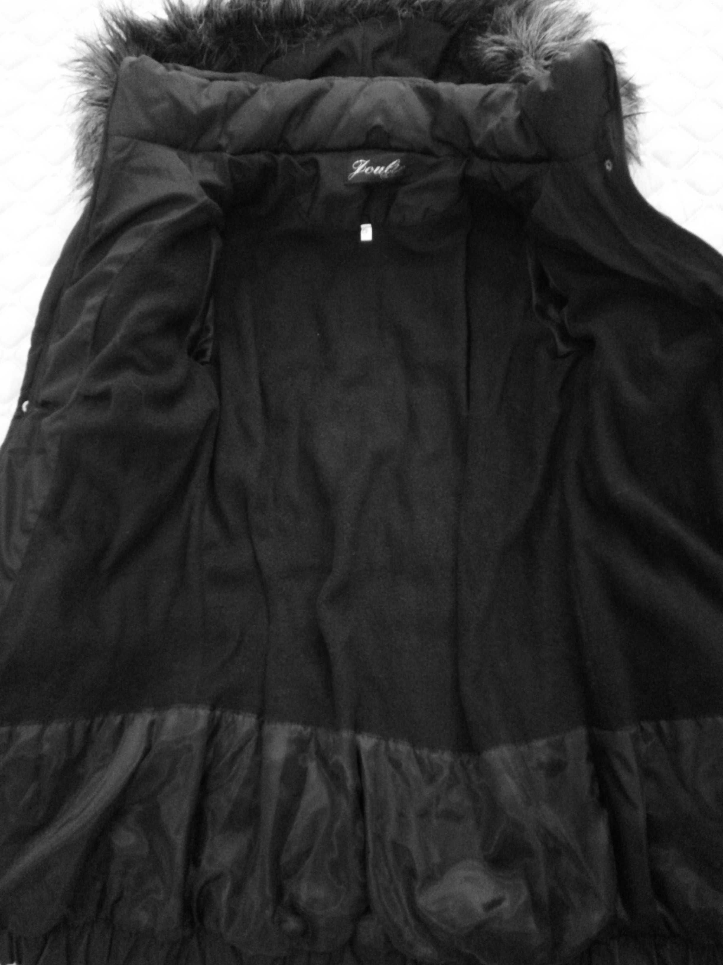 Черная теплая куртка осень-зима, с капюшоном, XXS-XS