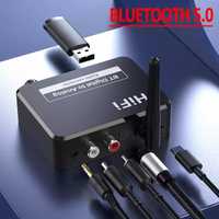 Bluetooth 5,0 цифро-аналоговый преобразователь. AUX, RCA, Toslink.