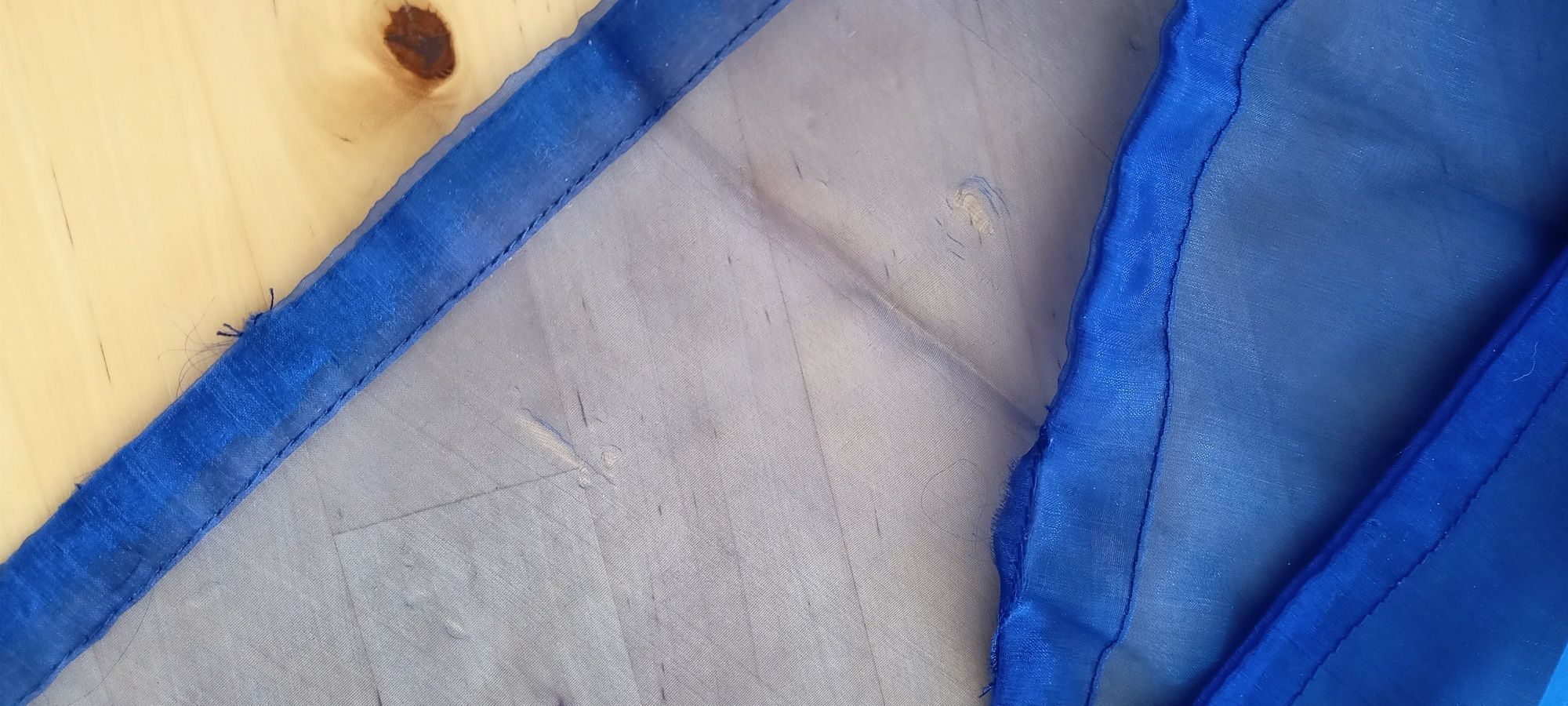 Materiał chabrowy Organza