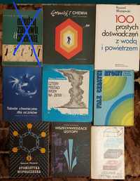 Osiem książek fizyka chemia zestaw