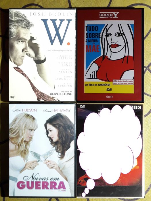 A: DVDs Filmes 0,40 cêntimos Comédia, Terror, Românticos, Ficção