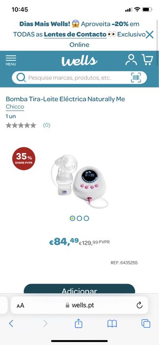 Bomba de amamentação da chico