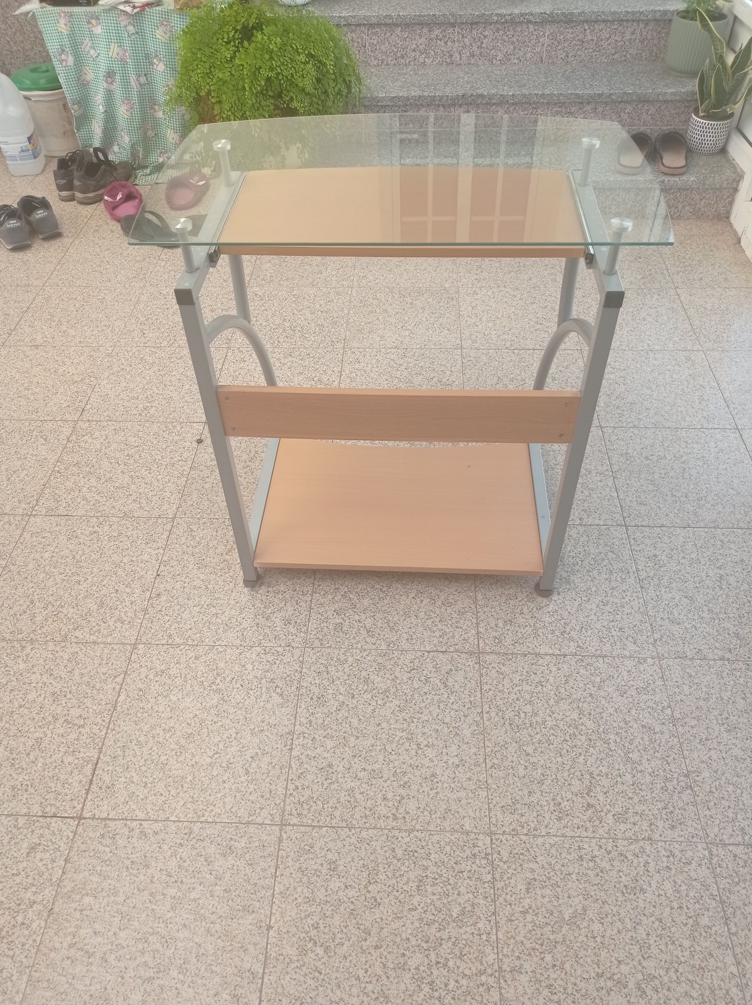 Móvel Secretaria Tampo vidro