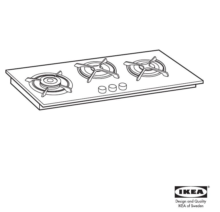 Placa Gás NUTID HGA3K IKEA (nova)