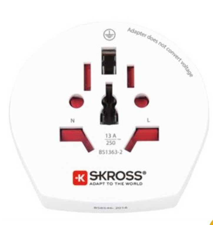 Adaptador de energia SKROSS branco