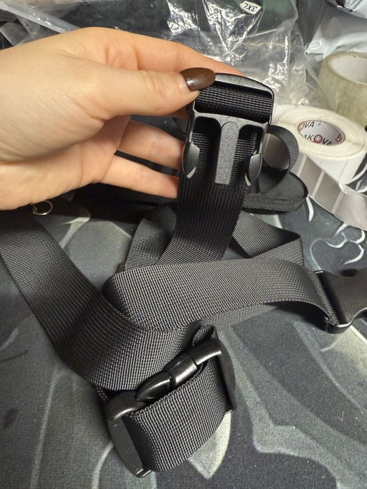 Czarny pasek do torby