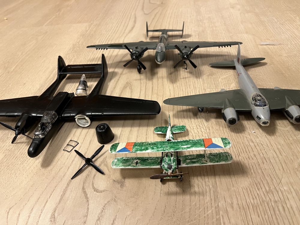 Złom modelarski Novo P-61 Matchbox Mosquito Plasticard TU-2