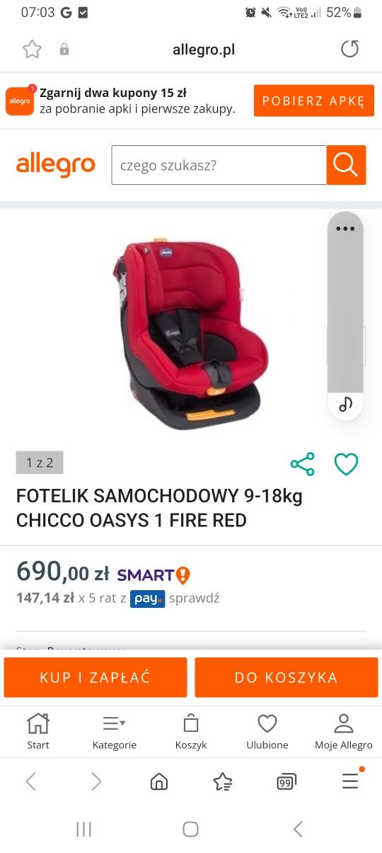 Fotelik isofix 9-18