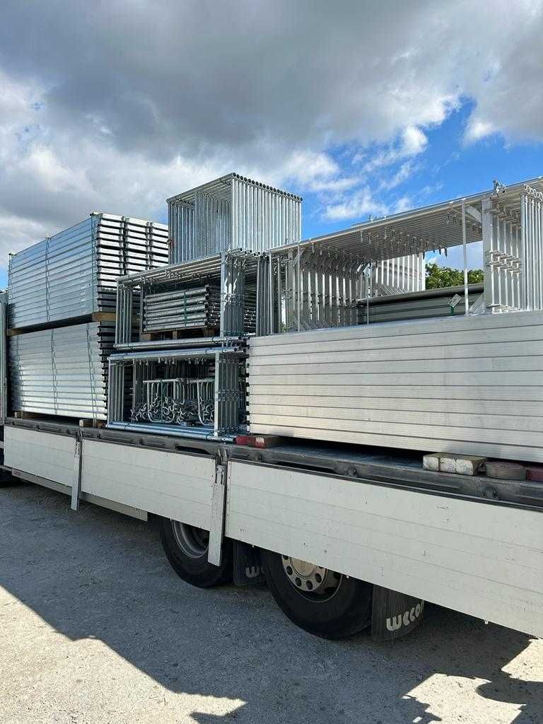 Rusztowanie na ścianę szczytową typ Plettac 120m2 NOWE--TANIO-ZOBACZ