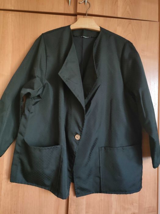 LADY_Piękny Żakiet Damski_Czarny_44_OKAZJA