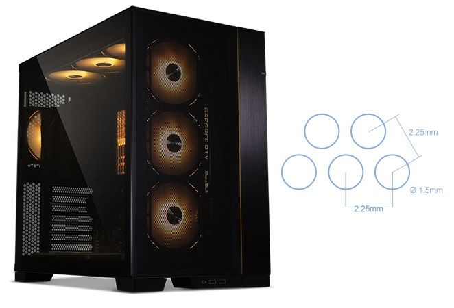 Корпус для пк lian li 011 dynamic evo + mesh kit