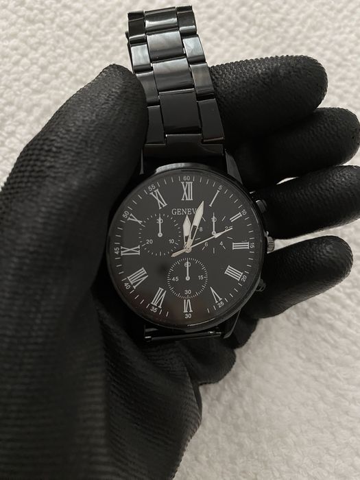 Relógio De Luxo Moderno Preto