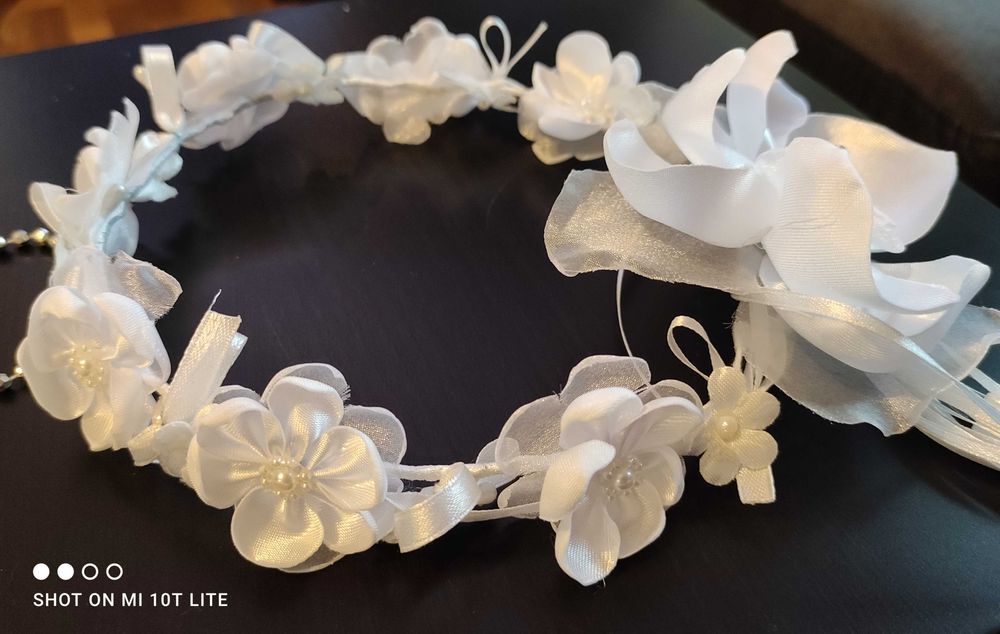 Alba+sukienka komunijna+dodatki