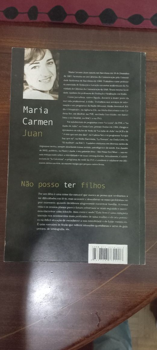 Livro Nao posso ter filhos