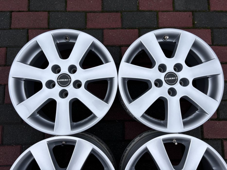 Felgi Borbet 5x112 7Jx16” ET38 VW Seat Skoda Audi Golf A3 Passat Toura