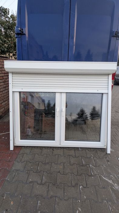 KR HAUS okno 175x142 używane z roletą zewnętrzna okna drzwi POZNAŃ