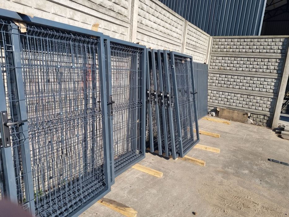 Brama panelowa 4m Furtka 1m Słupek 2m