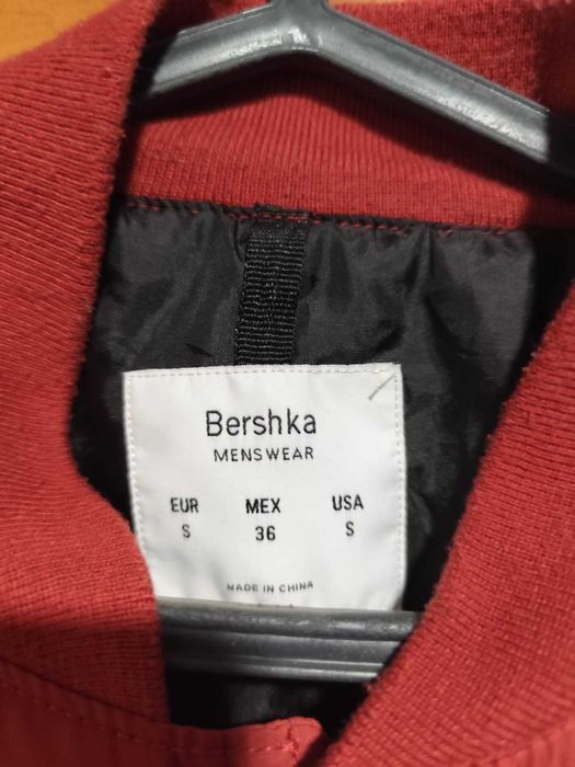 Casaco Bershka Vermelho Estilo College – S