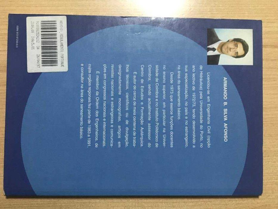 Novo regulamento de águas e esgotos