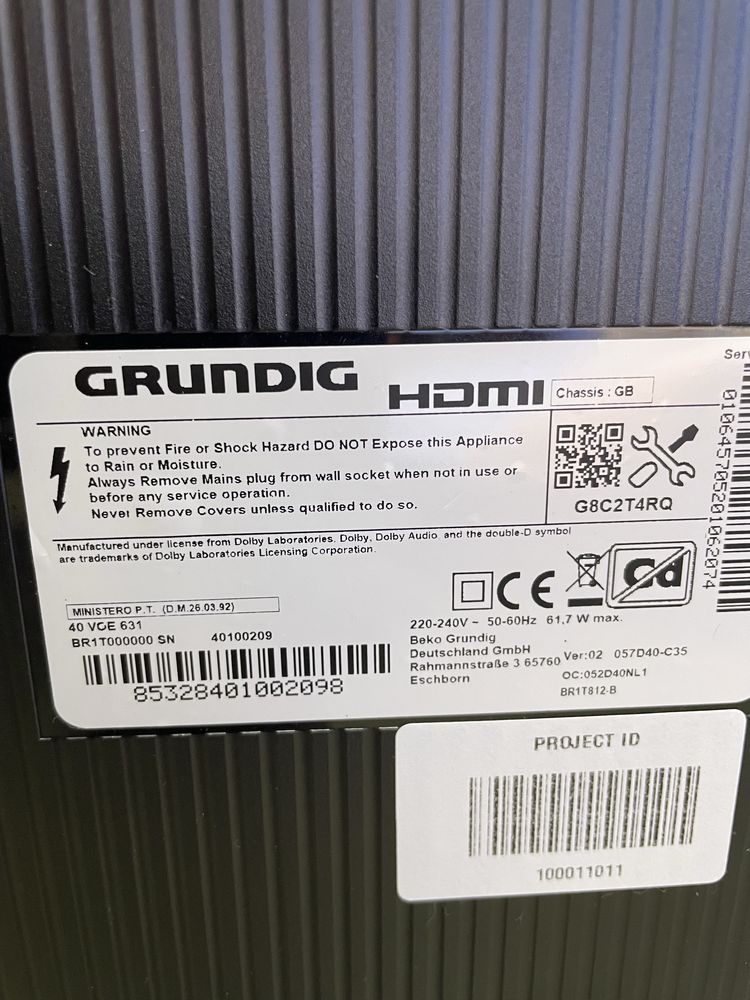 Grundig 40VOE631. Новий, Android tv.