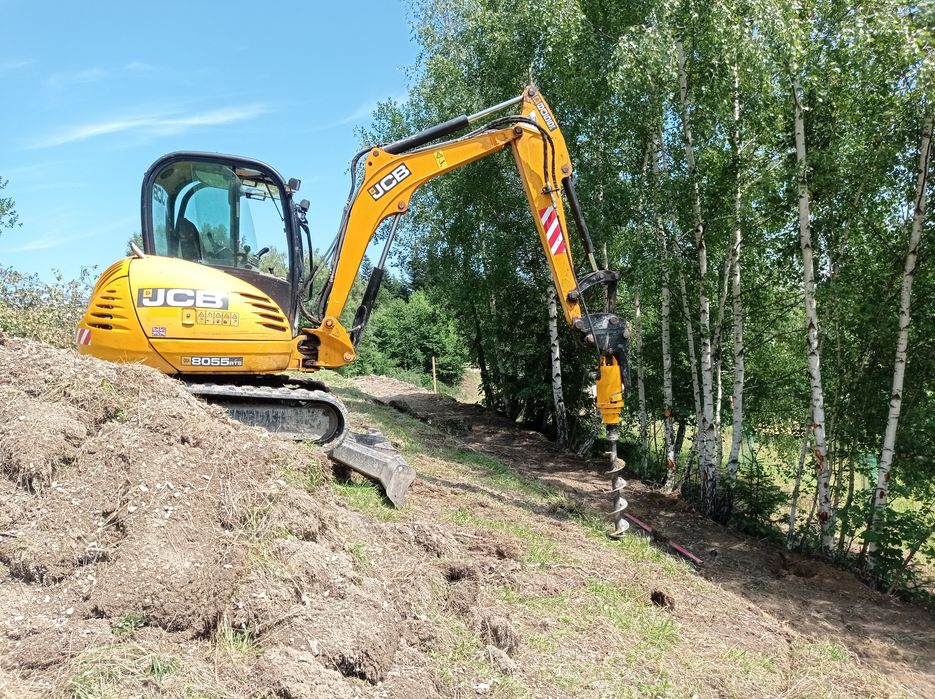Usługi minikoparką # koparką # młot wyburzeniowy # wiertnica #wywrotka