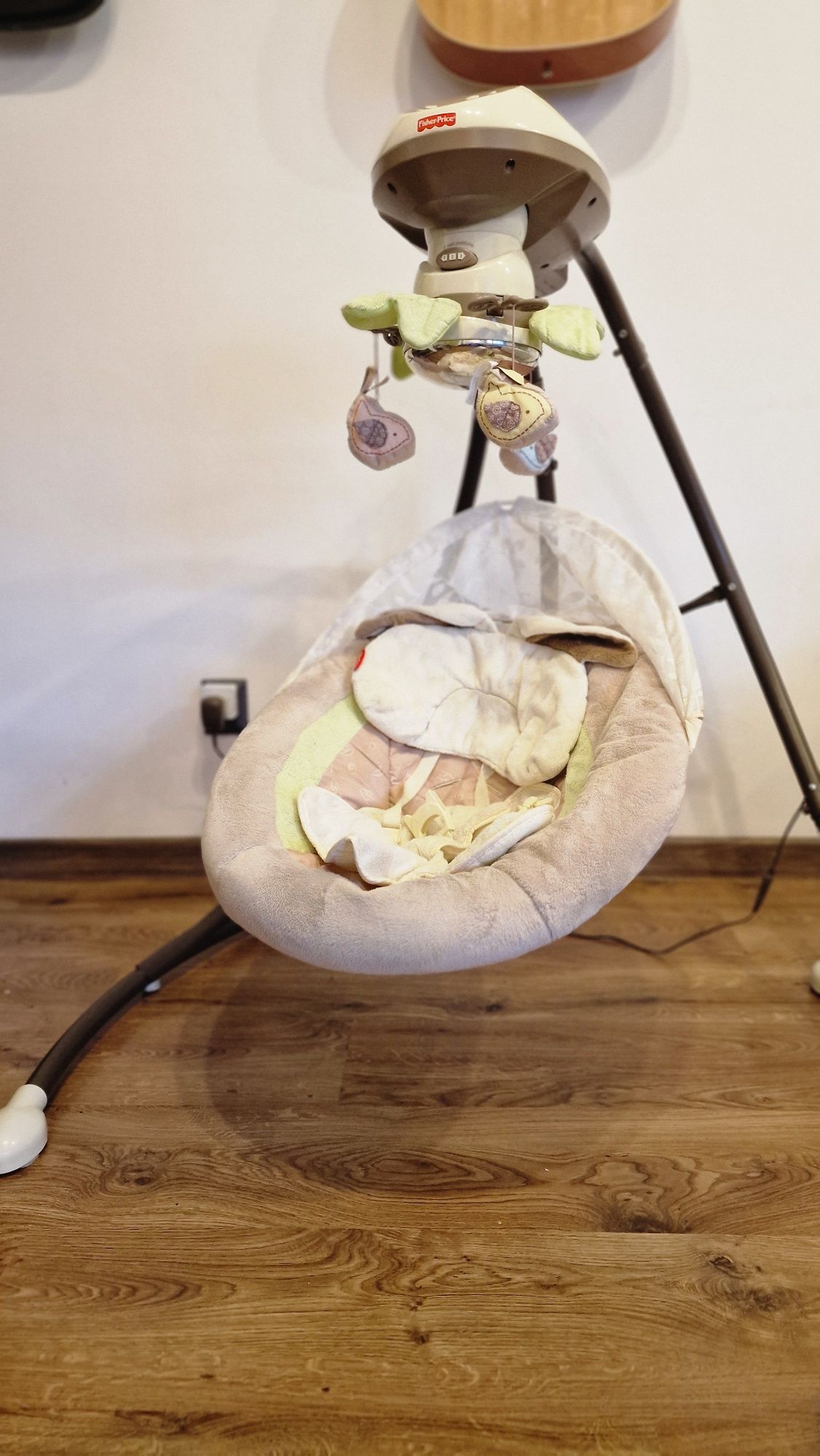 Huśtawka bujadełko dla dziecka Fisher Price Cradle n swing -  bujadło