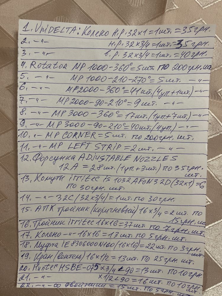 Все для поливa Hunter, Irritec, Unidelta, труба