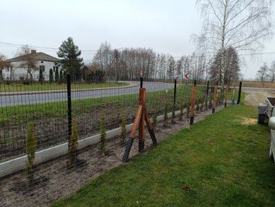Ogrodzenie tymczasowe siatka leśna kantówki 8x5 8x8 h250płot