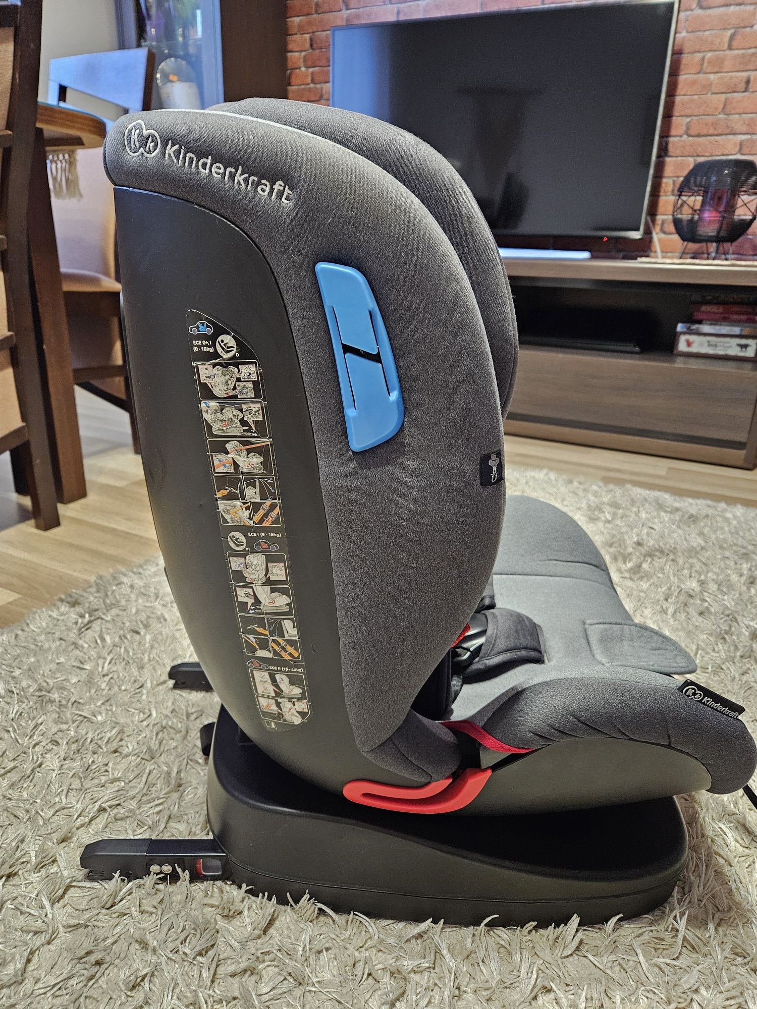 Fotelik Kinderkraft 0-25kg , isofix stan idealny