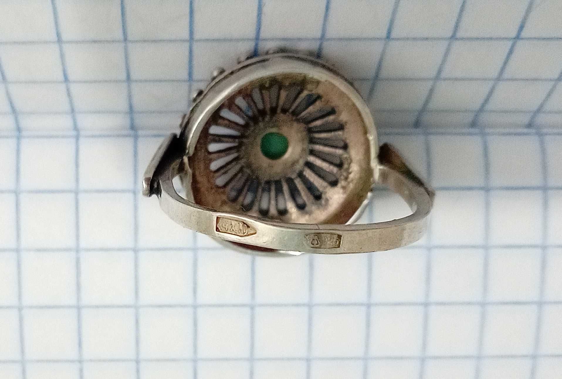 Кольцо перстень серебро 925 проба. Камень бирюза. Винтаж