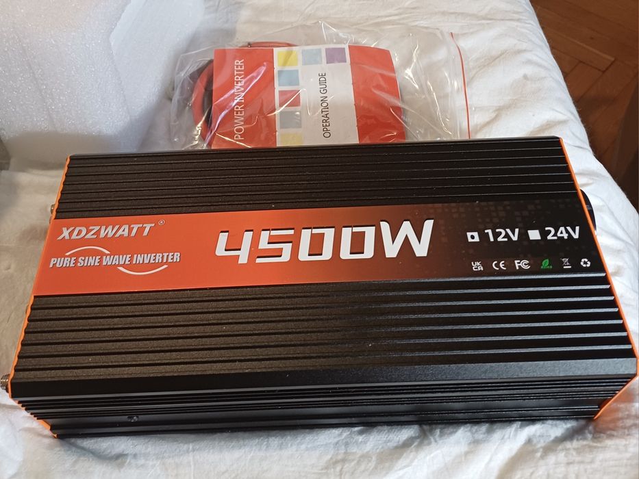 Інвертор з чистим сінусом 12/4500w