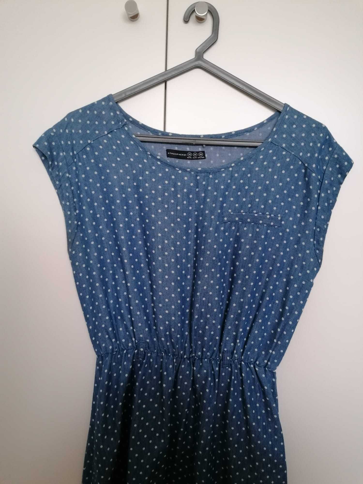 Vestido Denin Polka Dots