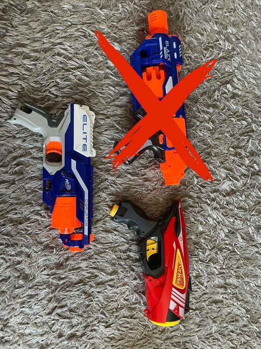 Бластери Нерф 3 шт.