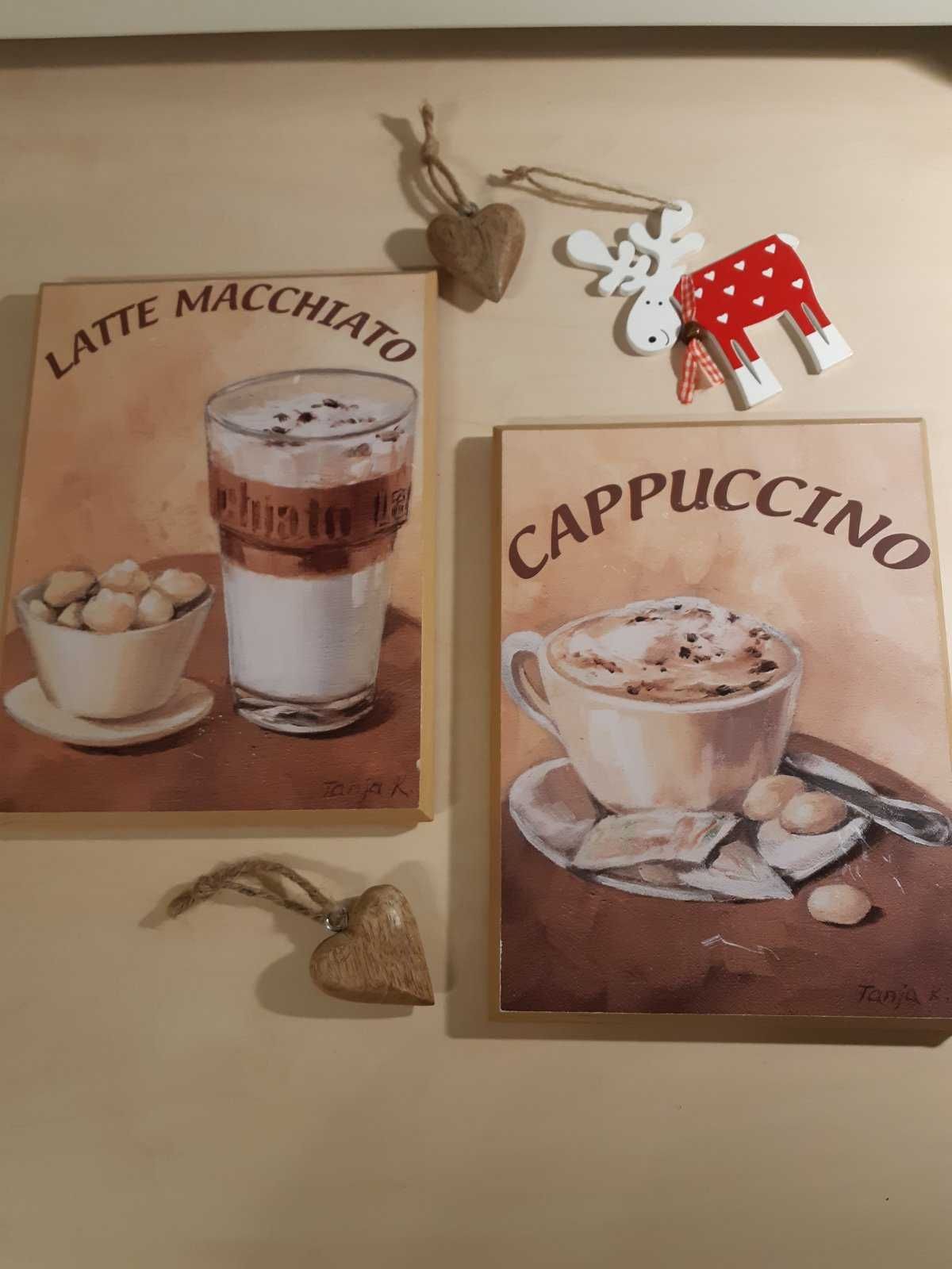 Немецкий комплект 2х картин Latte Macchiato и Cappuccino