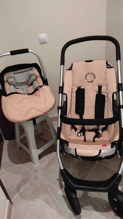 Carrinho e ovo bebé