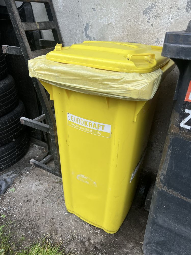 Kosz kubeł na odpatdy segregacja 120l