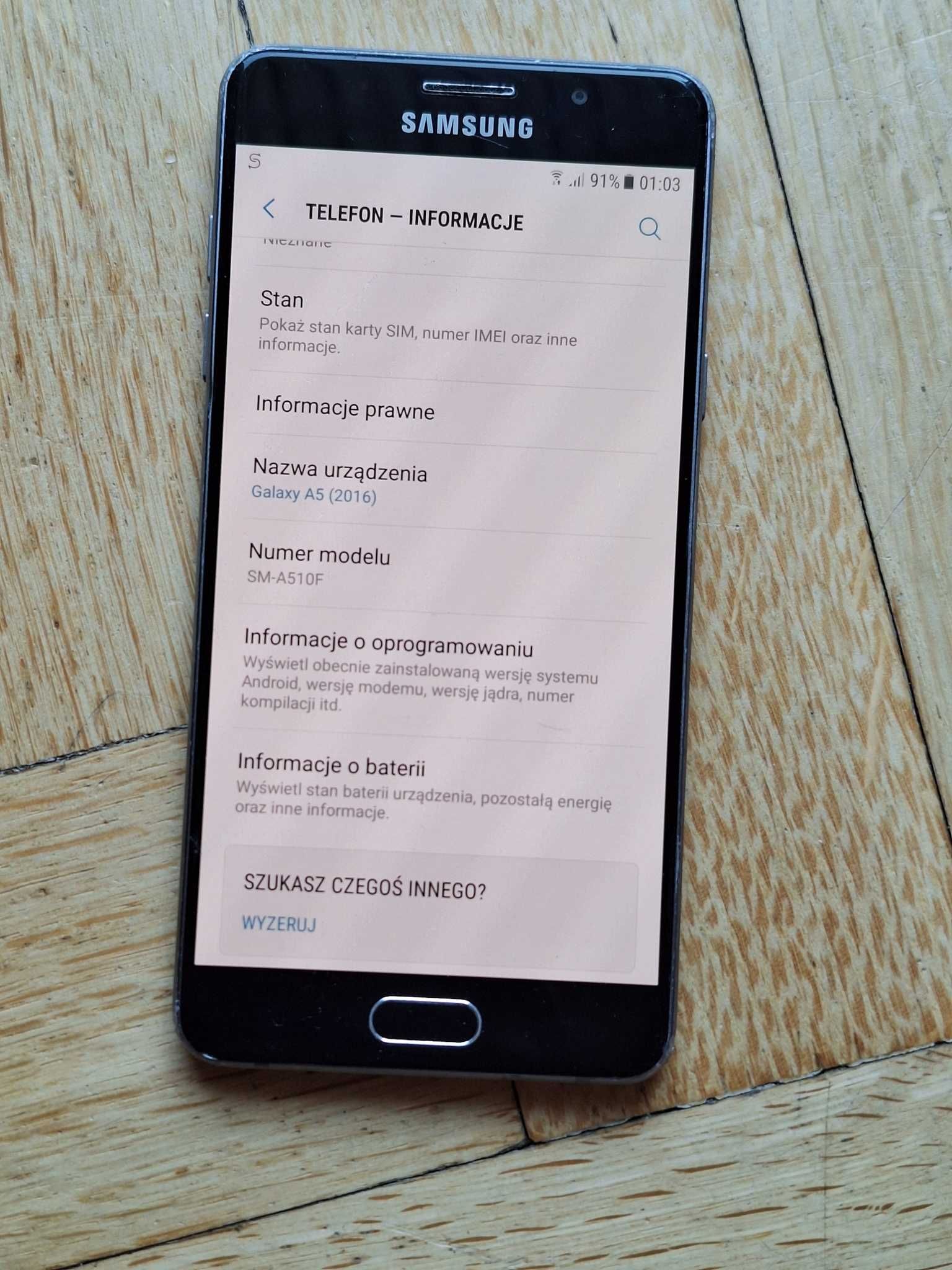 Samsung Galaxy A5(6), A5(2016) -2GB/16GB + ładowarka, kabel, słuchawki